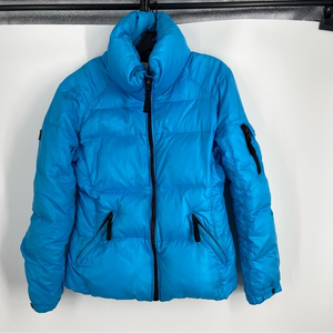 Sam down puffer jacket,‎ turquoise, size Large